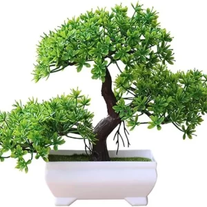 Green Bonsai with Small Tree & Flowers for Events 1