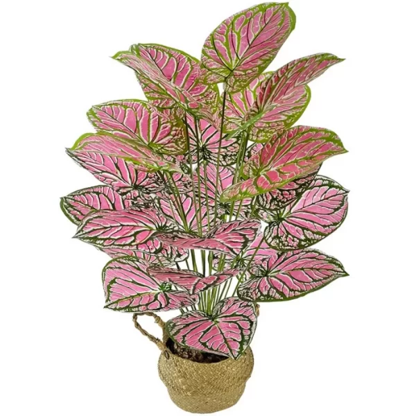 Yellow-Red Leaf Potted Bonsai Decoration 1