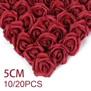 10/20Pcs Red Foam Roses – Wedding & Party Decor 1