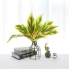 36cm 3-Head Palm & Bamboo Potted Plant 4