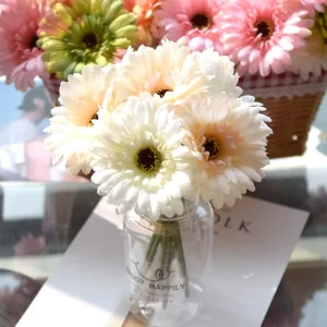 Gerbera Silk Flowers (1/3/6Pcs) - Artificial Daisy for Wedding & Home 1