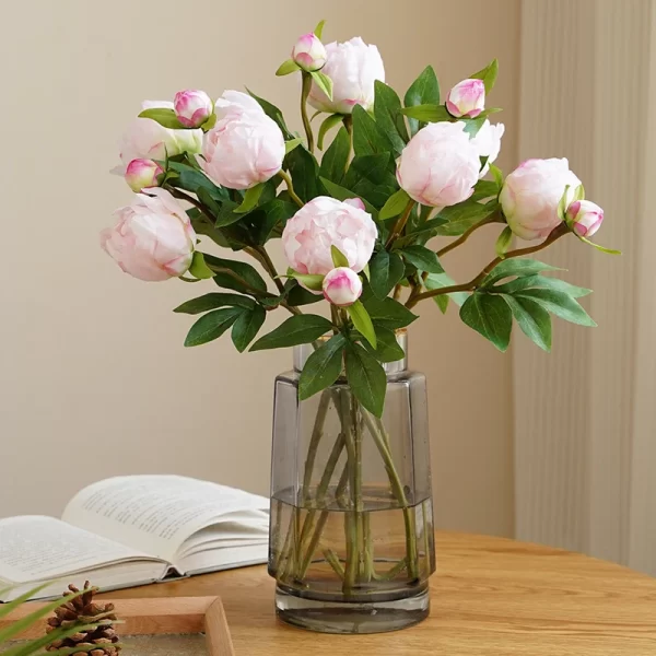 2-Head Simulated Peony for Luxury Home & Wedding Styling 1