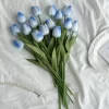 Real Touch Tulip Imitation Flower Bouquet for Bedroom Wedding Floral Decor 3