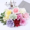 10Pcs 10cm Peony Silk Flower Heads for DIY Wedding & Home Decoration 2