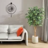 Artificial Ficus Tree with Natural Wood Trunk 6