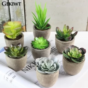 Mini Evergreen Artificial Succulent Plants 1