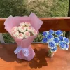 Hand-Knitted Crochet Rose - Artificial Wedding Bouquet & Valentine’s Gift 5