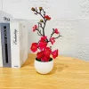 Artificial Bonsai Fake Flowers Small Tree 4