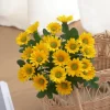 Autumn Silk Daisy Bouquet for Home, Vase & Christmas Decorations 2