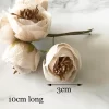 6Pcs Tea Bud Roses Bouquet - Artificial Flowers for DIY Wedding & Home Decor 6