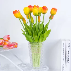 Silicone Tulip Bouquet for Real-Touch Wedding & Home Arrangements 1