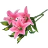 3-Head Artificial Lily Flowers for Home & Wedding Arrangements 5