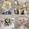 34cm Real-Touch Tulip Branches for Weddings & Home Decor 6