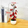 Silk Plum Blossom Bonsai for Winter-Themed Home & Wedding Decor 4