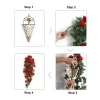 Artificial Rattan Vine with Roses for Wall & Party Decor 6