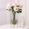 Real-Touch Pink & White Latex Roses for Farmhouse Decor 3