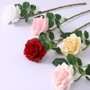 Real-Touch Pink & White Latex Roses for Farmhouse Decor 5