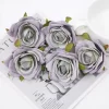 5pcs White Silk Roses for Cake & Party Decorations 5