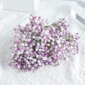 6/12/18 Pcs Purple Artificial Flowers for Bouquets & Centerpieces 1