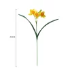 3/5/10pcs Silk Daffodils for Spring Wedding & Outdoor Decor 2