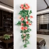 Artificial Rattan Vine with Roses for Wall & Party Decor 4