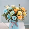 7-Forks Silk Peony Bouquet for Wedding & Home Decoration 2