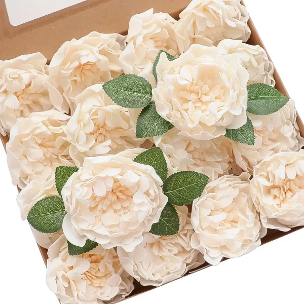 16pcs Real-Looking Foam Peonies for DIY Bridal Bouquets 1