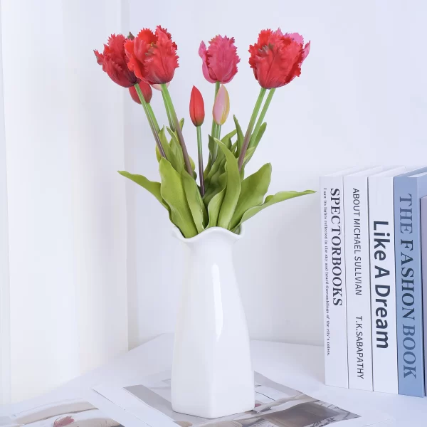 Parrot Wave Tulip Silicone Bouquet for Soft Floral Displays 1