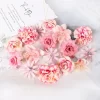 16Pcs Silk Flower Heads for DIY Wedding & Party Decor 4