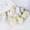 16Pcs Silk Flower Heads for DIY Wedding & Party Decor 3