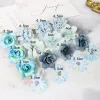 16Pcs Silk Flower Heads for DIY Wedding & Party Decor 6