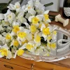 3/5/10pcs Silk Daffodils for Spring Wedding & Outdoor Decor 5