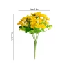 28-Head Silk Daisy Bouquet for Graves & Outdoor Decor 6