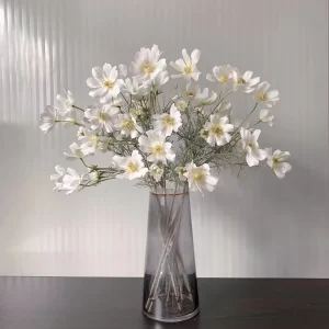 60cm White Daisy Stems for Wedding & Christmas Arrangements 1