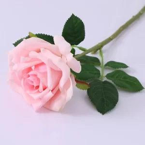 Real-Touch Pink & White Latex Roses for Farmhouse Decor 1