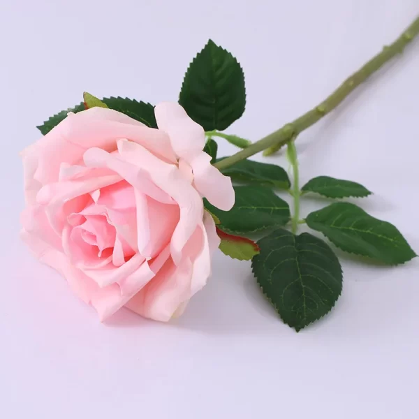 Real-Touch Pink & White Latex Roses for Farmhouse Decor 1