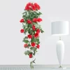 Artificial Rattan Vine with Roses for Wall & Party Decor 3