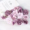 16Pcs Silk Flower Heads for DIY Wedding & Party Decor 5